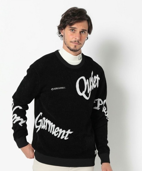HORN GARMENT セーター ニット Arch Velour Sweater | MEN メンズ 