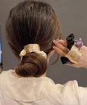 シュシュ 「新色追加」プレート付きシュシュ 大...の詳細画像5