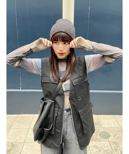 MURUA ベスト ジレ カーゴポケットジレ レディース : ZOZOTOWN