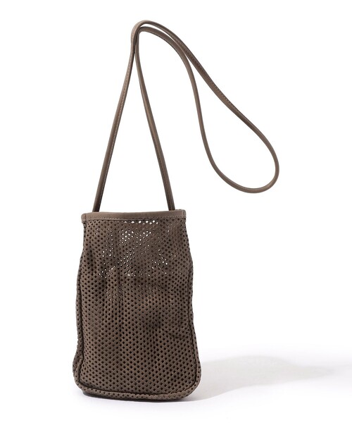 AMIACALVA WASHED LEATHER MESH TOTET M トートバッグ