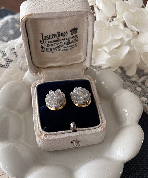 マルモ❣️サーペンティンペアルースカービング＆ラブラドのピアス　14kgf LA SOEUR＜ラ スール＞ピアス（パール × シトリン）（2214289