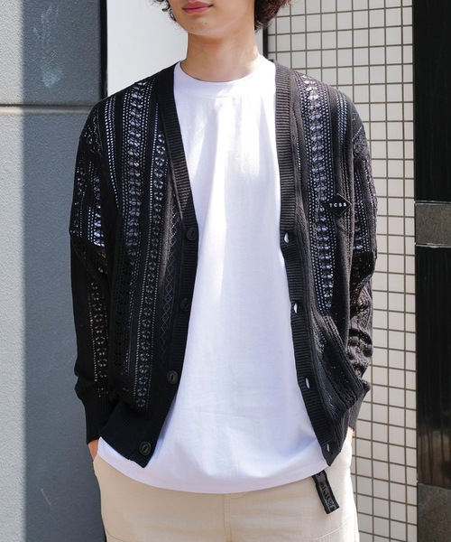 【kilmeny】コトリワークスTシャツ&難ありカーディガン 40%OFF】kha:ki カーキ コットン リメイク Tシャツ カーディガン