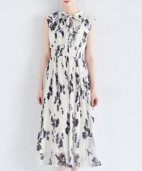 tocco closet ワンピース リボン付きウエストシャーリング