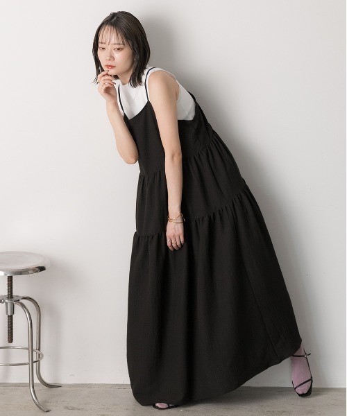 ad thie（アドティエ） ワンピース バックリボン ティアードキャミ
