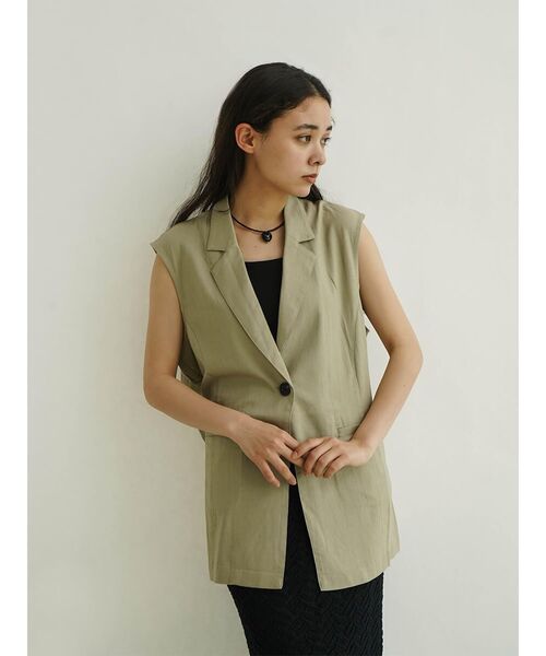 FIKA.（フィーカ） ベスト ジレ Back open gilet レディース
