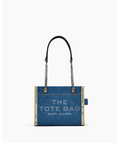MARC JACOBS デニムチェーンスモールトートバッグ MARC JACOBS トートバッグ THE DENIM CHAIN SMALL TOTE BAG /ザ