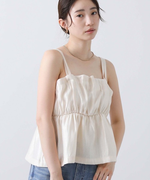 ブラウス シャツ グリッターペプラムキャミブラウス レディース Gready Brilliant ブラウス シャツ グリッターペプラムキャミ