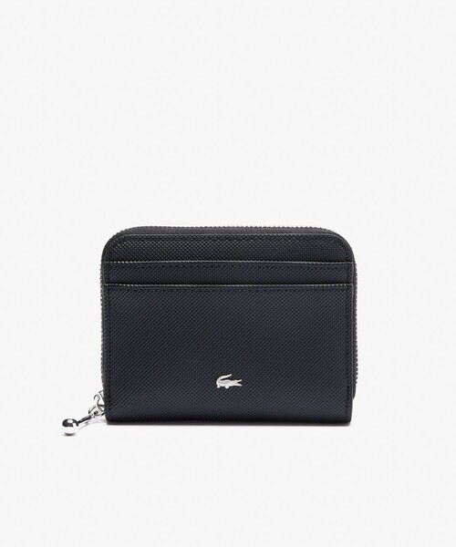 人気★LACOSTE★DAILY CITY Zipper Coin Wallet_BLACK★ミニ財布 LACOSTE】DAILY CITY Zipper Coin Wallet_BLACK〜ミニ財布