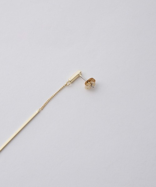 ◆nano・universe◆K10 Yellow Gold チェーンピアス NANO universe（ナノ・ユニバース） ピアス チェーンパーツピアス