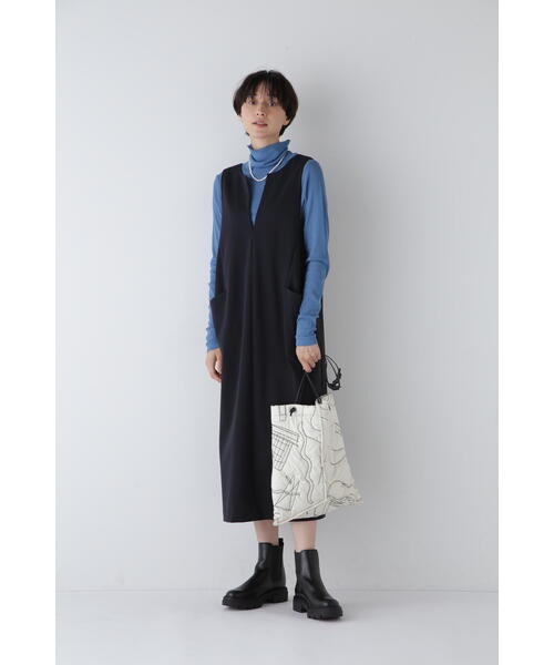 human woman（ヒューマンウーマン） ジャンパースカート ストレッチ