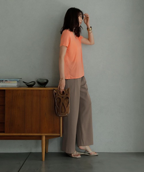 tシャツ 少し透けるテロテロTシャツ レディース STYLE DELI tシャツ 少し透けるテロテロTシャツ レディース