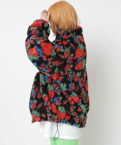 ジャケット・アウター yasuLAST NEST / floral jacquard NSL25581(ジャケット) CORDUROY SMALL FLOWER PRINT NO COLLAR DOUBLE