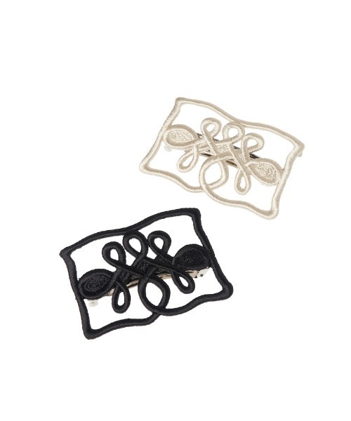 アクセサリー SYKIA Embroidery Hair Barrette Jane SYKIA ヘアクリップ Embroidery Hair Barrette ”Jane : ZOZOTOWN