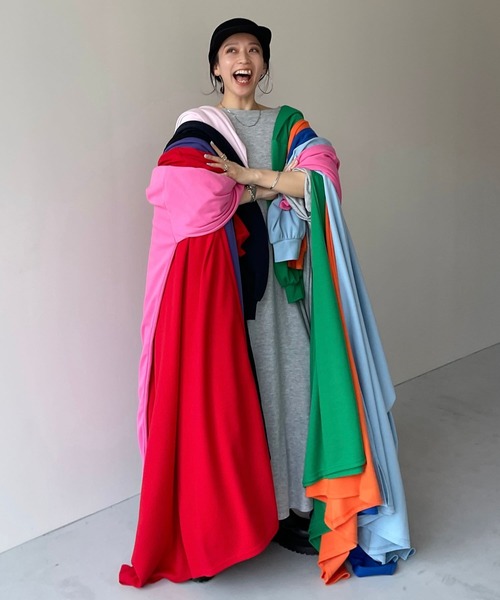 wee9s（ウィークス） ワンピース super loose light sweatee one piece