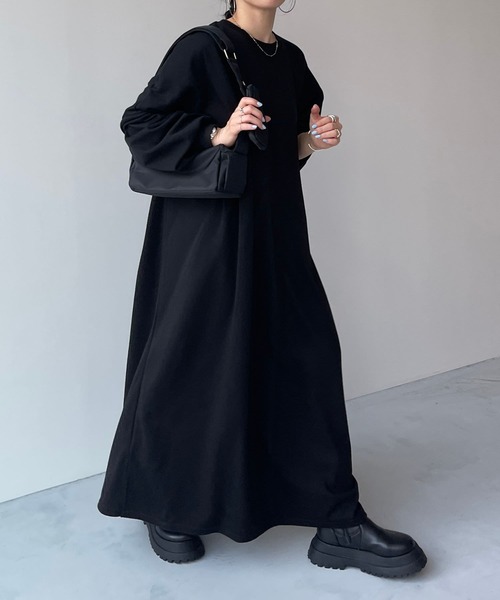wee9s（ウィークス） ワンピース super loose light sweatee one piece