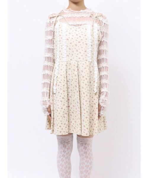 merry jenny petit flower ribbon ミニワンピース メリージェニー merry jenny petit flower ribbonミニワンピース