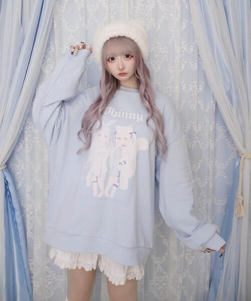 トレーナー スウェット Whinny/超天使ねこうさすうぇ~ レディース