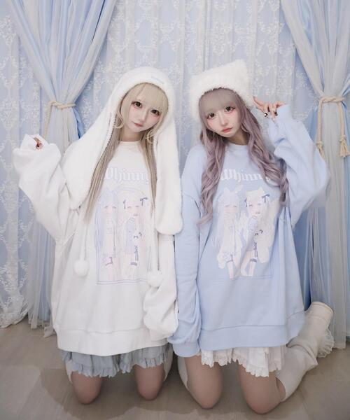 トレーナー スウェット Whinny/超天使ねこうさすうぇ~ レディース Whinny トレーナー スウェット Whinny/超天使ねこうさすうぇ