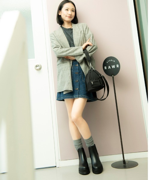REZOY 厚底 サイドゴア REZOY 【雨の日に☔】厚底サイドゴアレインブーツ｜R&E REZOY