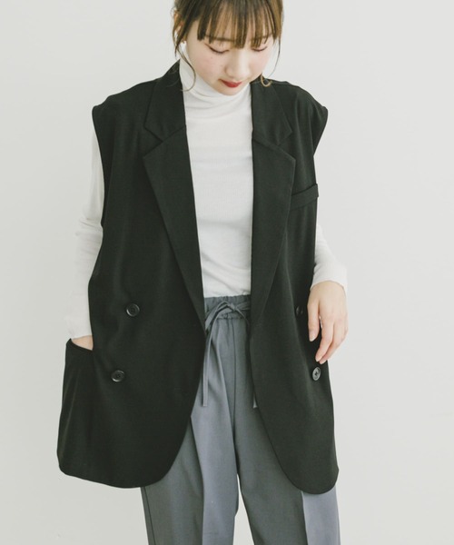 3/24まで値下げ中　イエナ　ダブルブレスト　ベスト　ジレ IENA（イエナ）の「ダブルブレスト ベスト（ベスト）」 - WEAR