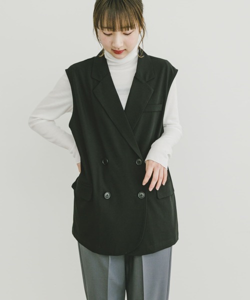 SLOBE IENA ダブルブレスト ベスト　ジレ ITEMS URBANRESEARCH ベスト ジレ ダブルブレストジレ