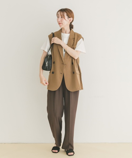 3/24まで値下げ中　イエナ　ダブルブレスト　ベスト　ジレ IENA（イエナ）の「ダブルブレスト ベスト（ベスト）」 - WEAR