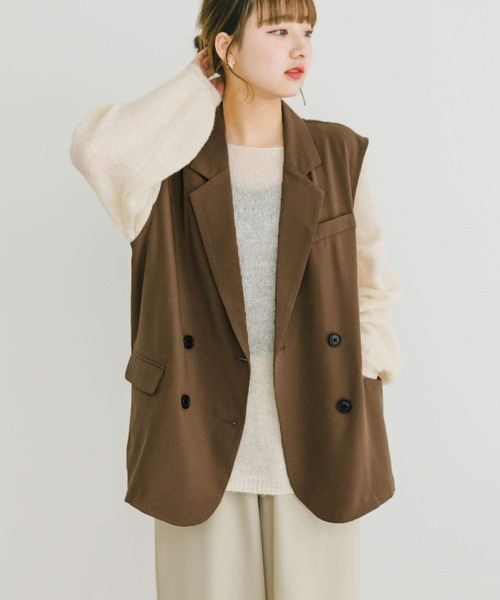 3/24まで値下げ中　イエナ　ダブルブレスト　ベスト　ジレ 3/24まで値下げ中 イエナ ダブルブレスト ベスト ジレ IENA