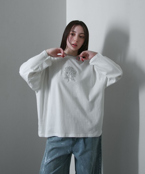 Nilway（ニルウェイ） tシャツ 「25AW」 花柄 ワンポイント センター