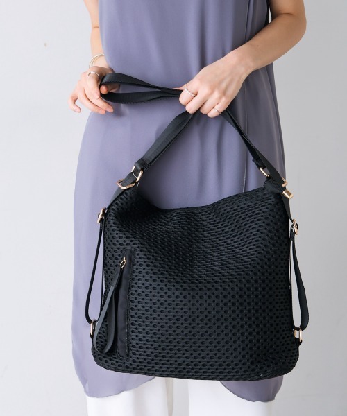 Bou Jeloud ショルダーバッグ バッグ ドットメッシュ2WAYバッグ