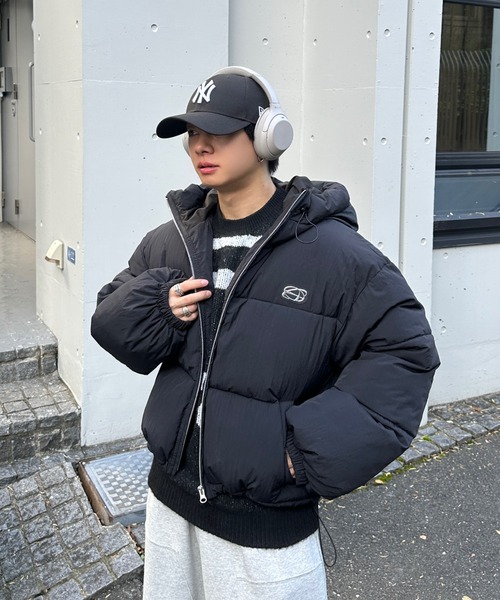 ADAMASTE」 ブルゾン LARGE ブラウン メンズ Double Zip-Up Short 