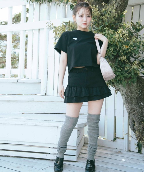 ●THEAIRTOWN● Hancock Prill Skirt フリルスカート パンクファッション 多段フリルチェックスカート スカート