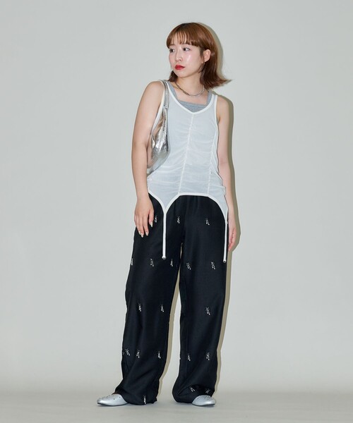 タンクトップ ノースリーブ PUBLUX/パブリュクス レイヤードデザイン 2WAY ガータータンクトップ　限定展開 レディース | PUBLUX | 04