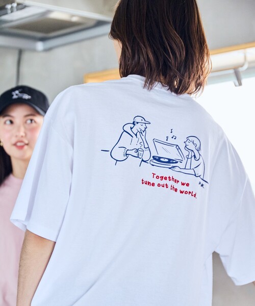 WEB限定 NOPPO×FREAK'S STORE 別注 バックプリントTシャツ WEB限定 NOPPO×FREAK'S STORE 別注 バックプリントTシャツ