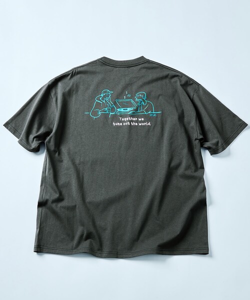 A.P.C.× FREAK'S STORE 別注 ブラック Tシャツ FREAK'S STORE tシャツ 限定展開 PK×FREAK'S STORE/ピーケー
