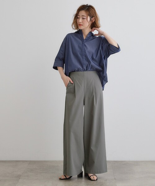 grove（グローブ） ワイドパンツ パンツ 高身長さん向け＋10cm「接触冷