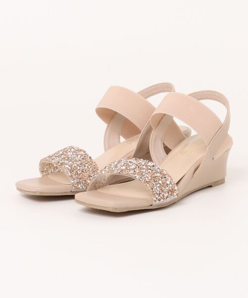 【Jewels⠀】ビジューオープントゥストラップサンダル ビジューオープントゥストラップサンダル【34-40サイズ/3カラー