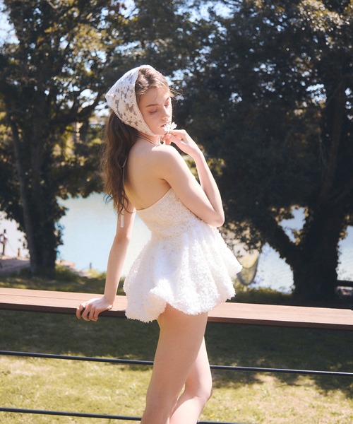 eimy istoire 水着 camilla flowerワンピース 水着 M camilla flowerカッティングドレープワンピース（エイミー