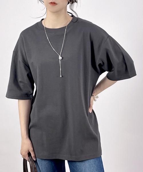 CLOTHY tシャツ 「透けにくい厚手素材」ダブルフェイス半袖Tシャツ
