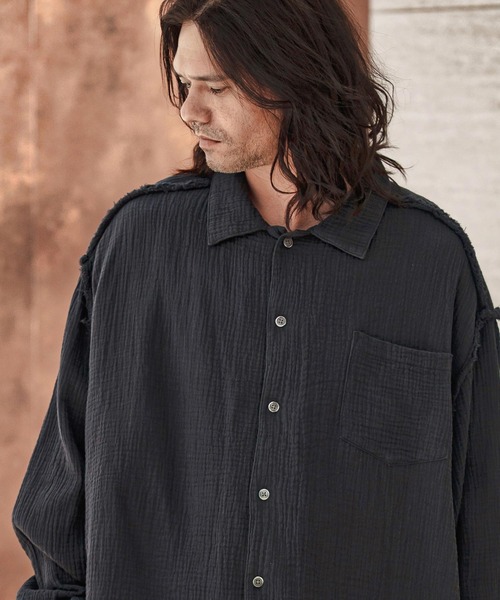 CAMBIO（カンビオ） シャツ ms6100-Cut Off Double Gauze Shirts