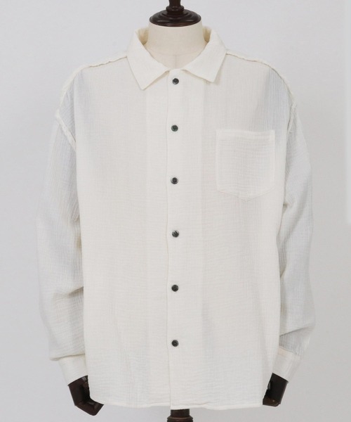 CAMBIO（カンビオ） シャツ ms6100-Cut Off Double Gauze Shirts