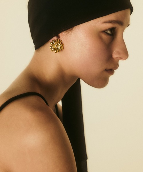 IRIS47 2hoopピアス IRIS47｜arabesque hoop earring イヤリング フープ 痛くなり