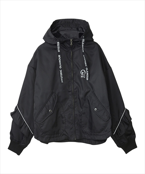 HYSTERIC GLAMOUR サークルガール フルジップジャケット ブラック HYSTERIC GLAMOUR（ヒステリックグラマー） ジップアップブルゾン FREE