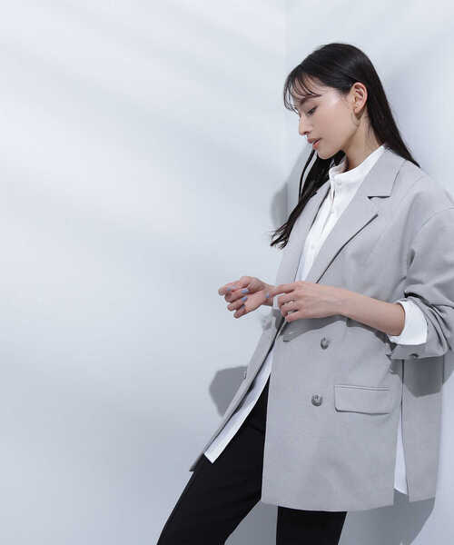 [NATURAL BEAUTY BASIC] tailored jacket SMALL бежевый женский 