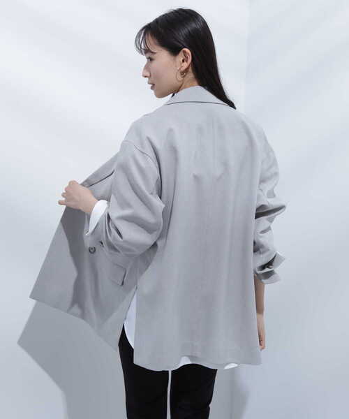[NATURAL BEAUTY BASIC] tailored jacket SMALL бежевый женский 