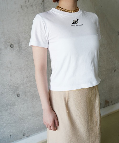 THINGS THAT MATTER tシャツ THIRD EYE(i) SATURN CROPPED T