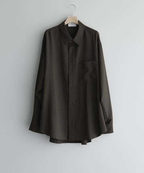 remer シャツ loose basic oversize shirt - old check / ルーズ