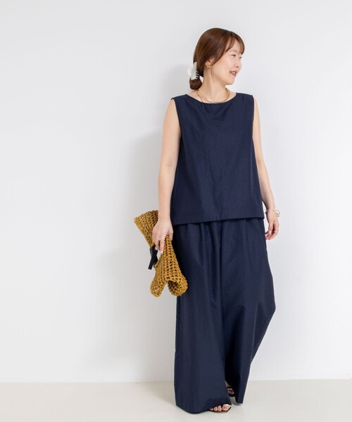 「BALLSEY」 ノースリーブブラウス 36 ダークブルー レディース Ballsey 「BALLSEY」 ノースリーブブラウス 36 ネイビー