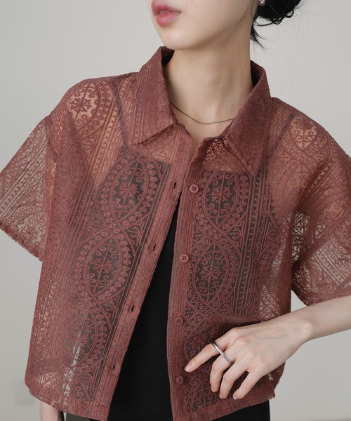 ブラウス シャツ Lace blouse / レースブラウス レディース Lace blouse / レースブラウス（シャツ/ブラウス）｜yae（ヤエ