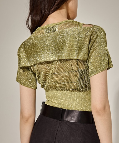 「TAN/タン」SHINY 2PIECES TOPS/シャイニー２ピーストップス レディース