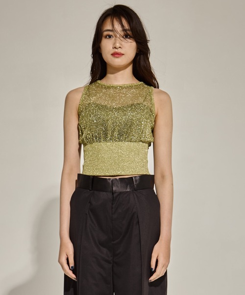 「TAN/タン」SHINY 2PIECES TOPS/シャイニー２ピーストップス レディース TAN 「TAN/タン」SHINY 2PIECES TOPS/シャイニー2ピース